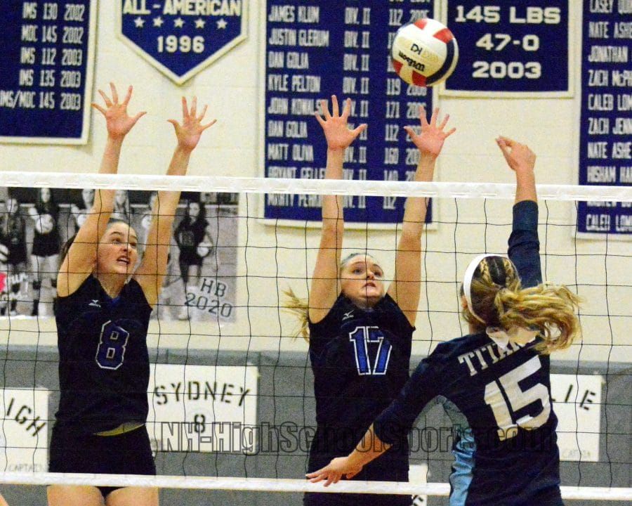 Hollis Brookline girls volleyball holds off Nashua North to extend win streak (video)