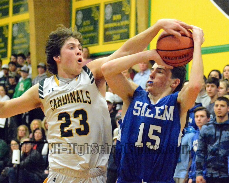 Salem boys basketball holds on late to upset Bishop Guertin in D1 playoffs (video)