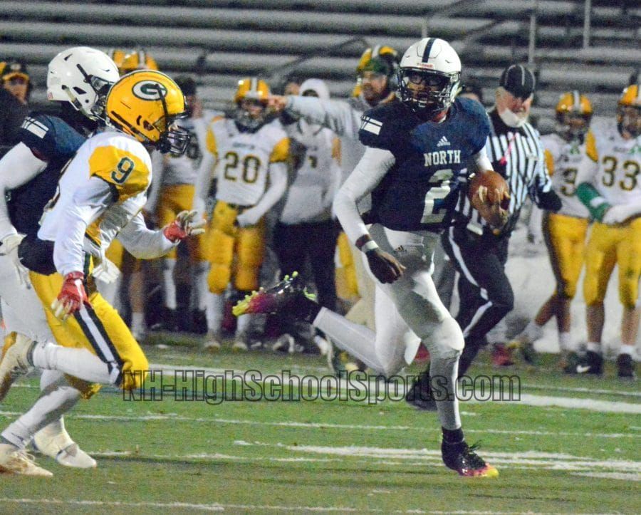 Nashua North football rolls past Bishop Guertin, into D1 quarterfinals (video)