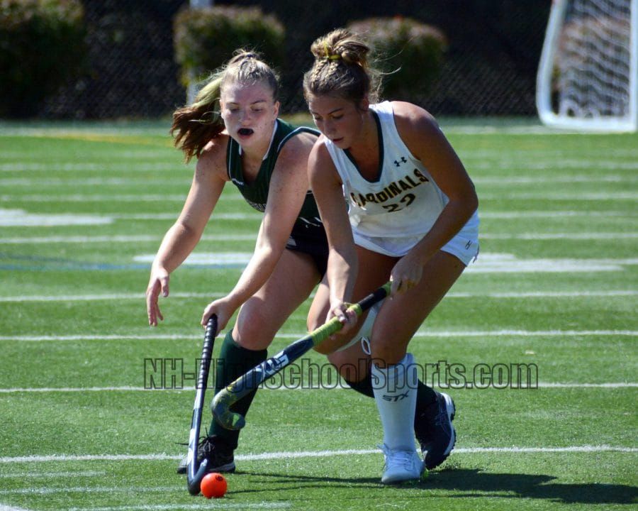 Bishop Guertin field hockey scores early and late to beat Dover (video)