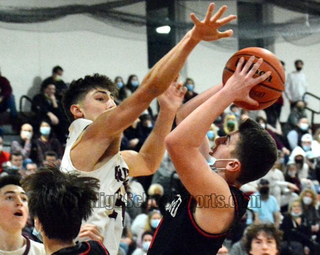 Goffstown boys basketball plays complete game in win over Bedford (video)