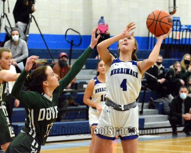 Merrimack girls basketball comes back to beat Dover in D1 playoffs (video)