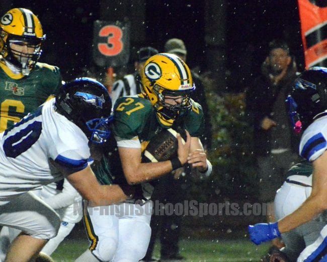 Bishop Guertin football capitalizes on Merrimack miscues to get win (video)
