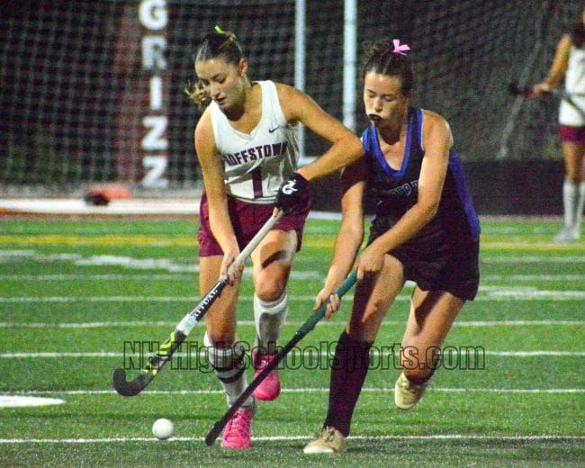 Goffstown field hockey ends regular season with win over Oyster River (video)