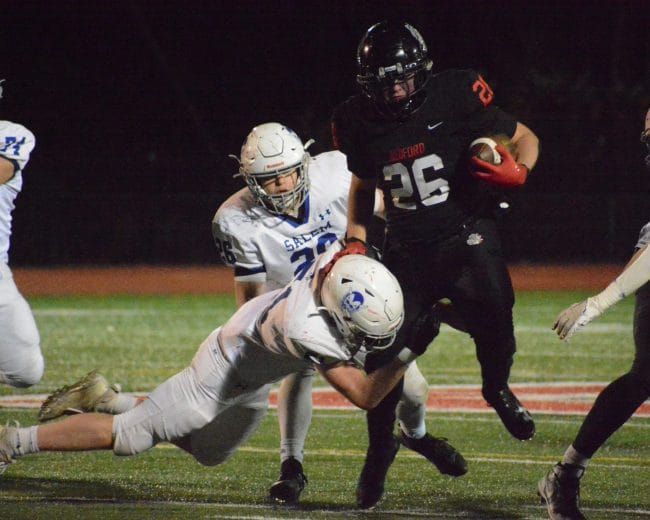 Bedford football gets impressive D1 quarterfinal win over Salem (video)