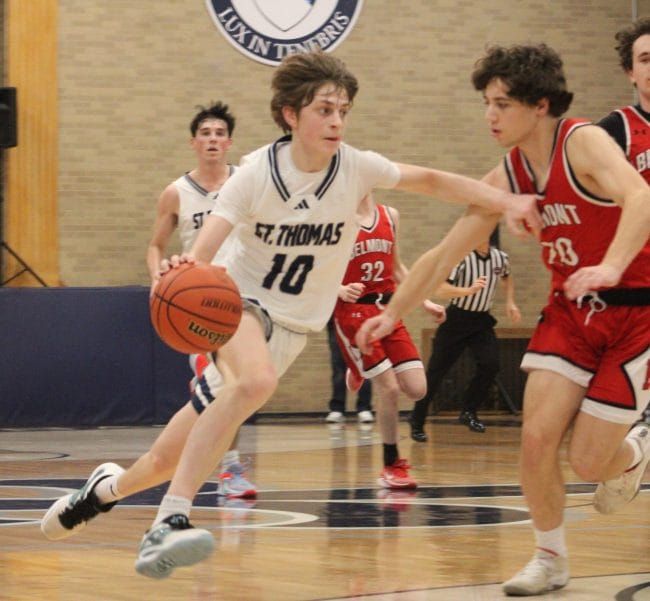 Third-quarter run helps St. Thomas boys basketball advance past Belmont