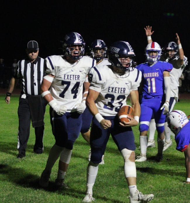 Batstone, Exeter football bater Winnacunnet in 2nd half to stay unbeaten
