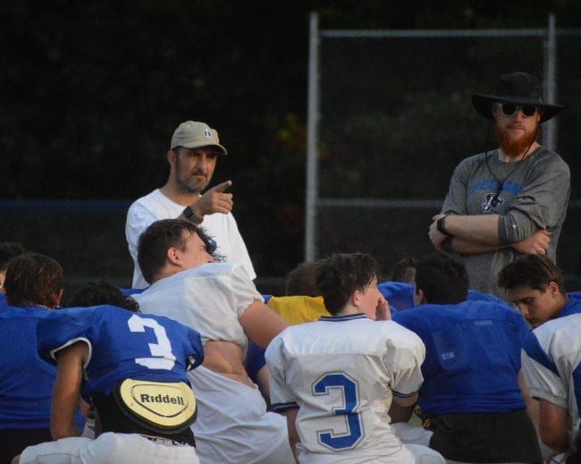 Hufft, new Pelham AD, is patrolling football sidelines again