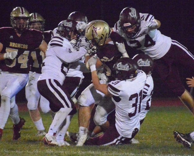 Alvirne football overcomes slow start to knock off Timberlane (video)