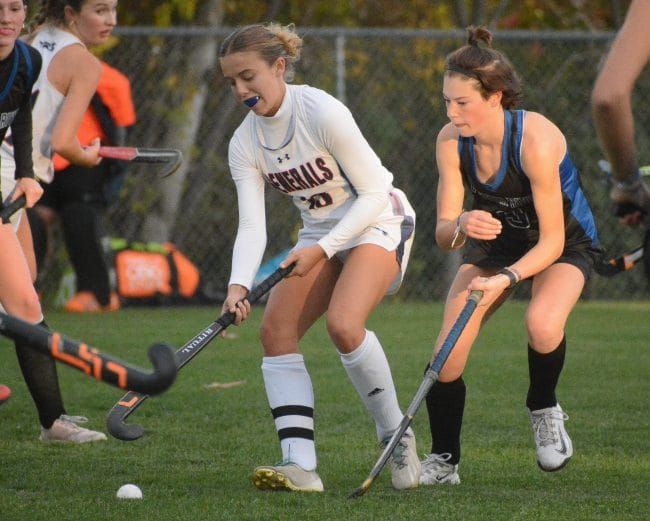 Oyster River field hockey working toward postseason in win over John Stark (video)