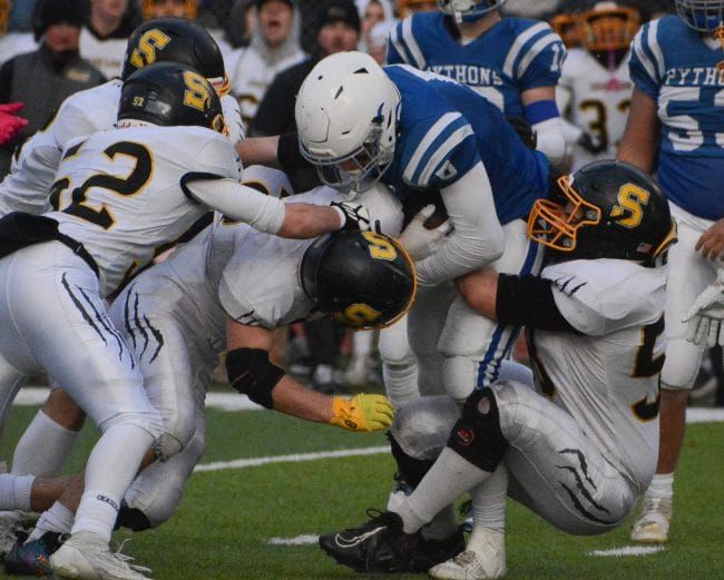 Things got tough, Souhegan football’s defense got tougher