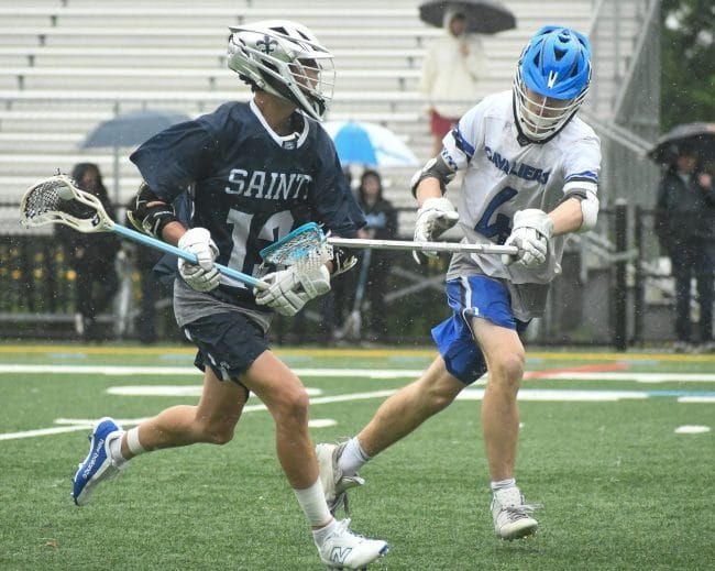 Defense helps lift St. Thomas boys lacrosse past Hollis Brookline in D2 playoffs (video)
