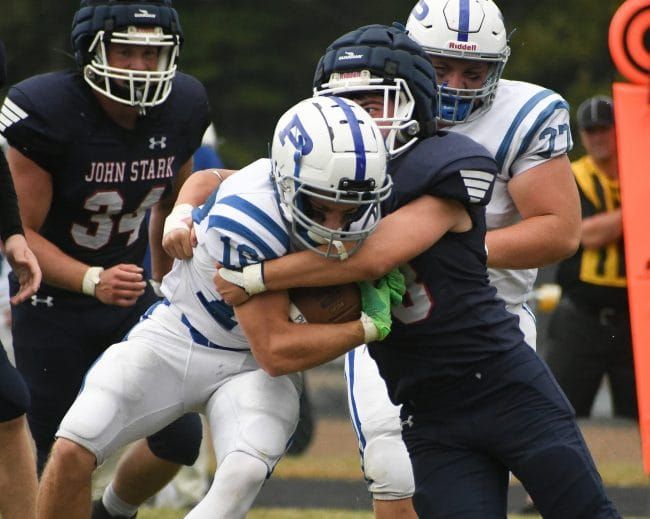 Football Roundup: Pelham rumbles its way to win over John Stark (video)