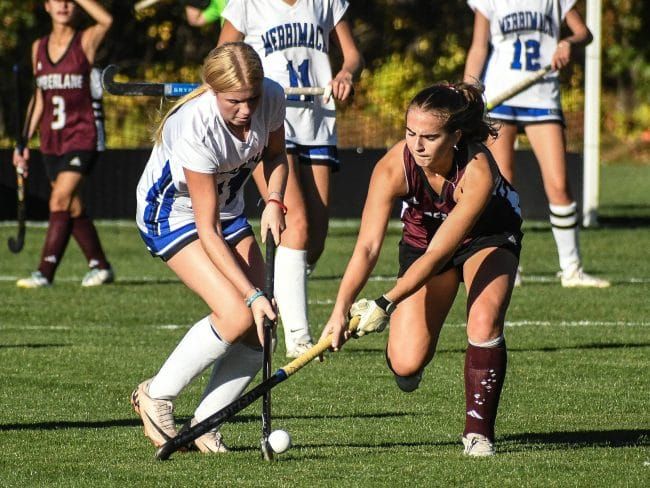 Merrimack field hockey stays resilient to beat Timberlane in D1 playoffs (video)