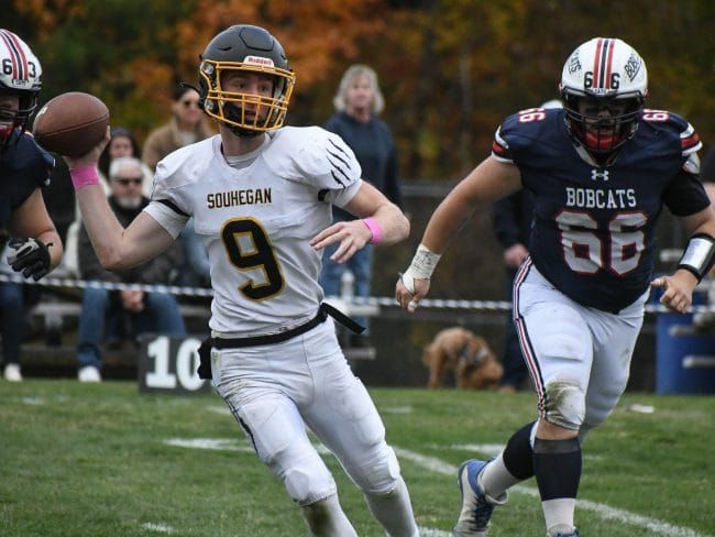 Fiengo, defense help lead Souhegan football to road win against Plymouth (video)