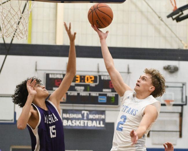 Nashua North boys basketball makes last-minute comeback to beat Nashua South in Nashua Holiday Tournament (video)