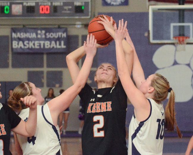 Nashua South girls basketball uses run in 3rd quarter to get past Keene (video)