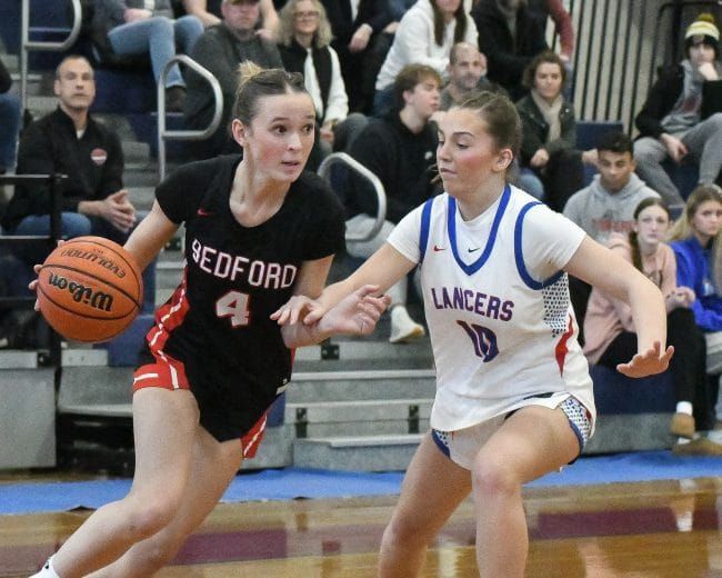 Bedford girls basketball wraps up regular season with win over Londonderry (video)