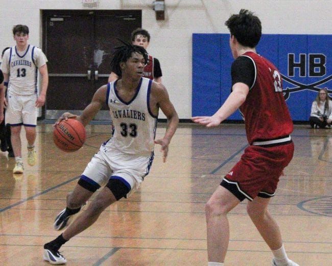 Hollis Brookline boys basketball pulls away in 2nd half to beat Coe-Brown in D2 playoffs