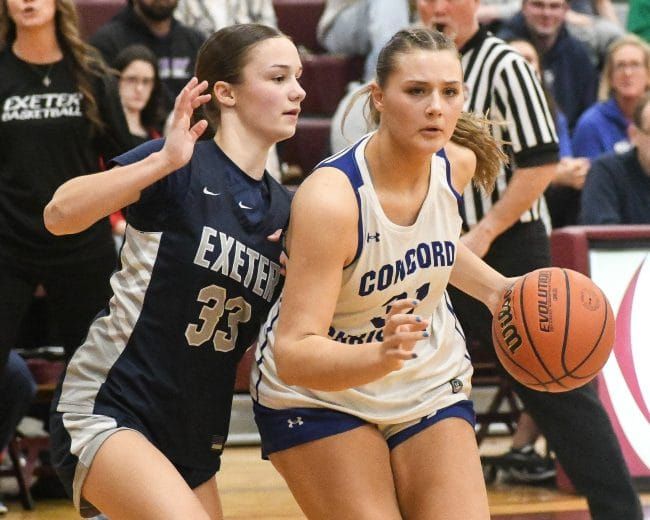 Concord Christian girls basketball holds off Exeter to reach D1 final (video)