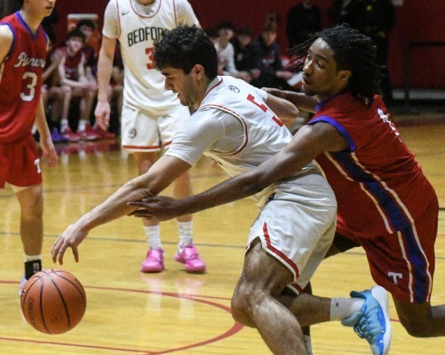 Trinity boys basketball comes back in 2nd half to beat Bedford in D1 semis