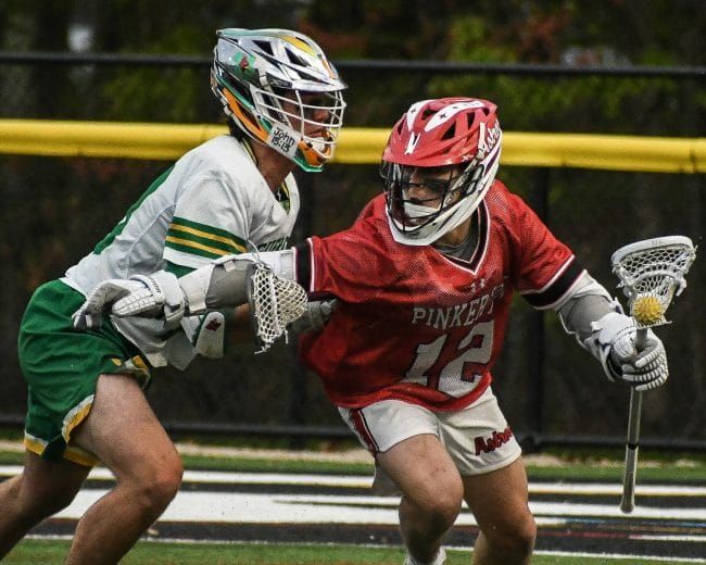 Pinkerton boys lacrosse holds on to hand Bishop Guertin first in-state loss since 2019 (video)