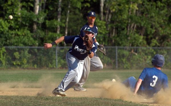 Exeter Post 32 baseball hangs on to beat Derry Post 9 in slugfest