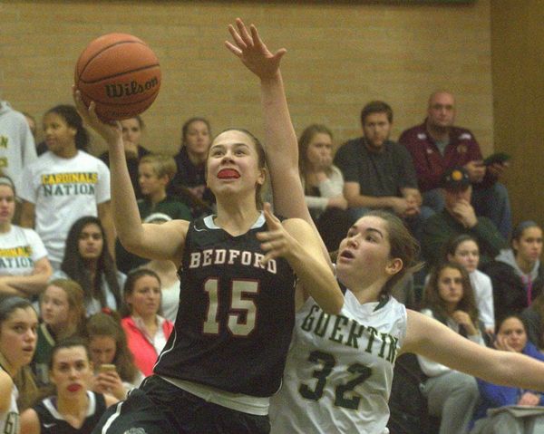 Bedford girls basketball pulls away late to beat Bishop Guertin