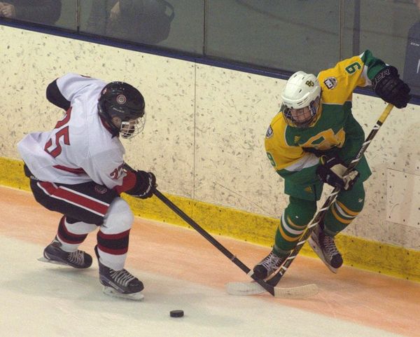 Bedford boys hockey comes back to tie Bishop Guertin