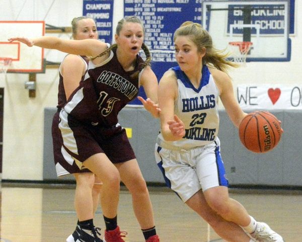 Hollis Brookline girls basketball pulls away in the second half to top Goffstown