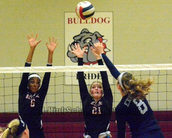 Bedford girls volleyball comes back to knock off Exeter