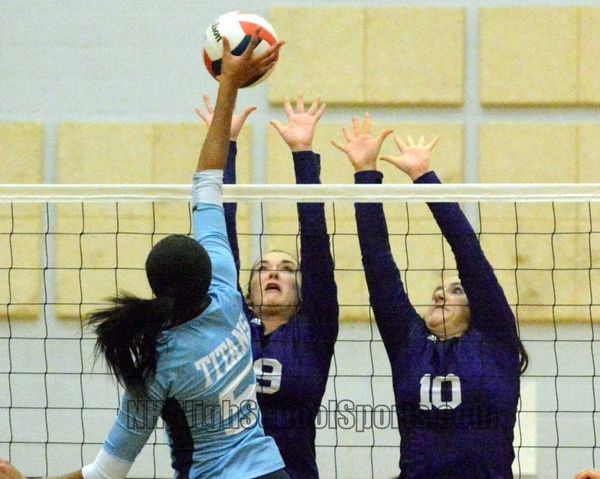 Nashua South girls volleyball overcomes nerves to knock off Nashua North