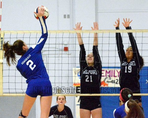 Milford girls volleyball remains undefeated with win over John Stark
