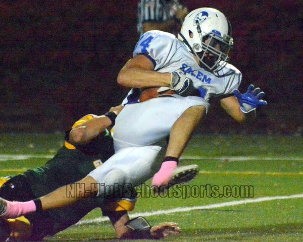 Shorthanded Salem football cruises past Bishop Guertin