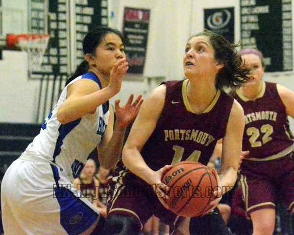 Portsmouth girls basketball builds early lead, holds off Hollis Brookline for win (video)