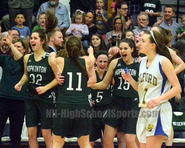 Hopkinton girls basketball shuts down Gilford to advance to D3 championship game