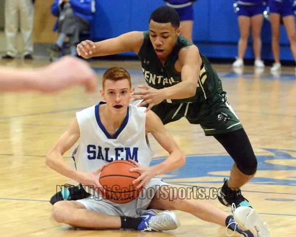 Manchester Central boys basketball starts fast, cruises to win over Salem