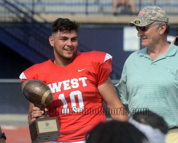 Celaya rewarded West coaches with MVP performance at CHaD East-West NH All-Star Football Game