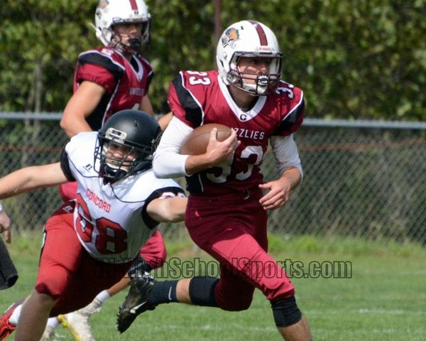 Goffstown football runs over Concord in second half to get first win (video)