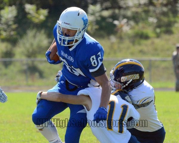 Hollis Brookline football makes quick work of ConVal (video)