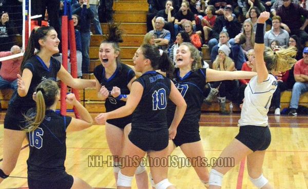 Hollis Brookline fights off Bedford to win fourth straight D1 girls volleyball title