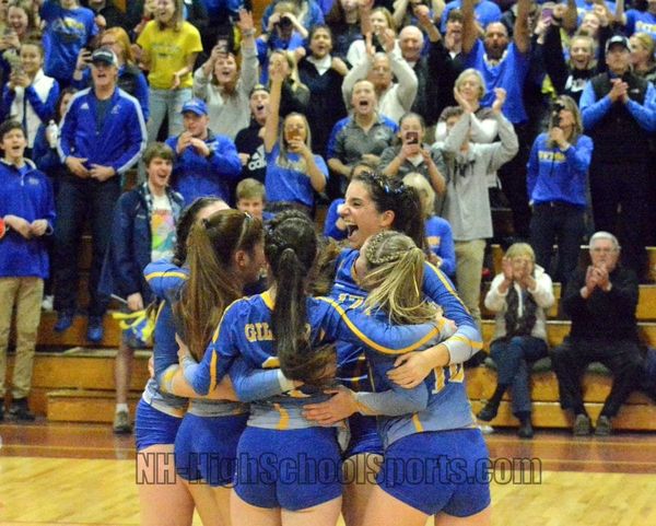 Gilford girls volleyball sweeps Milford to capture D2 championship