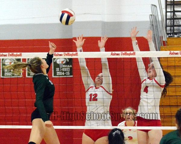 Pinkerton girls volleyball starts fast, fights off Dover comeback for win (video)
