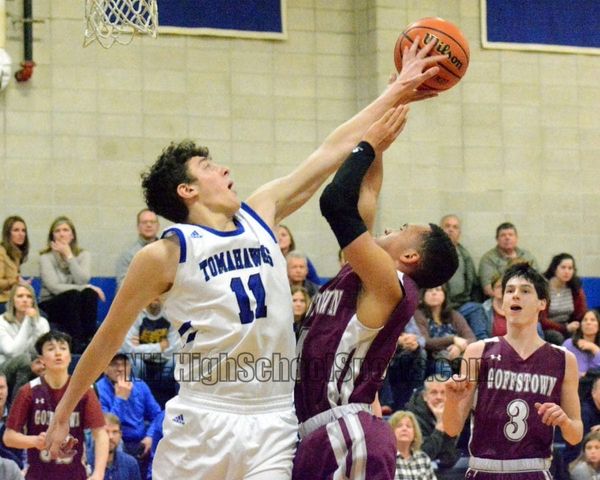 Merrimack boys basketball advances in D1 playoffs with win over Goffstown (video)