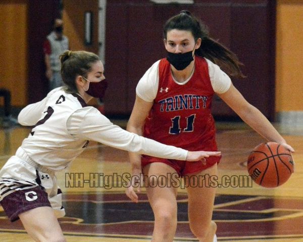 Trinity girls basketball rallies in second half to beat Goffstown in D1 playoffs