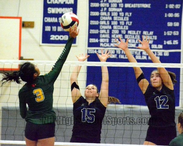 Hollis Brookline girls volleyball sweeps Bishop Guertin (video)