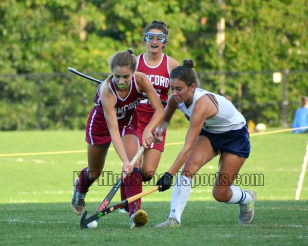 Concord field hockey scores early in each half to beat Windham (video)