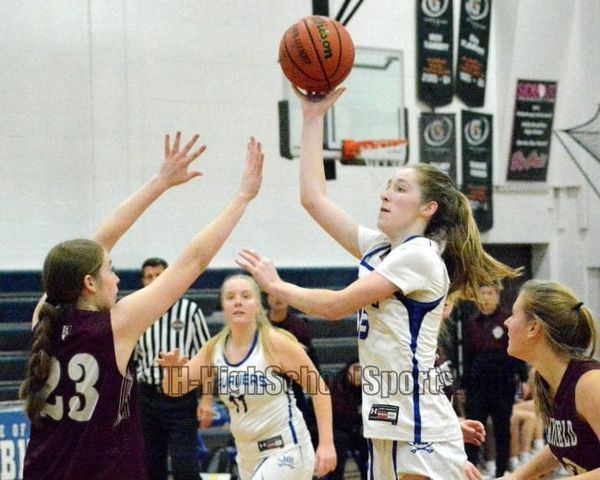 Hollis Brookline girls basketball holds off Derryfield to open with win (video)