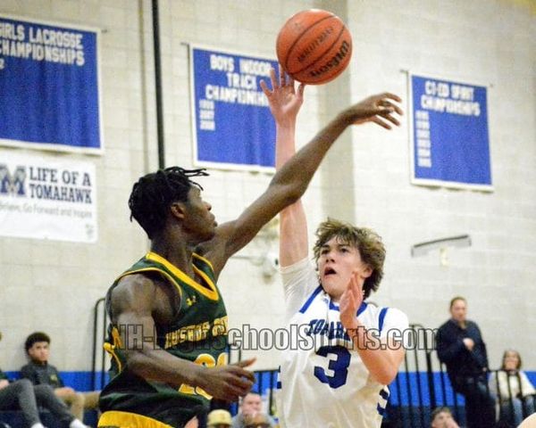 Big fourth quarter helps Bishop Guertin boys basketball pull away from Merrimack (video)