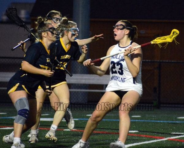 Bow girls lacrosse holds off Hollis Brookline for big win (video)